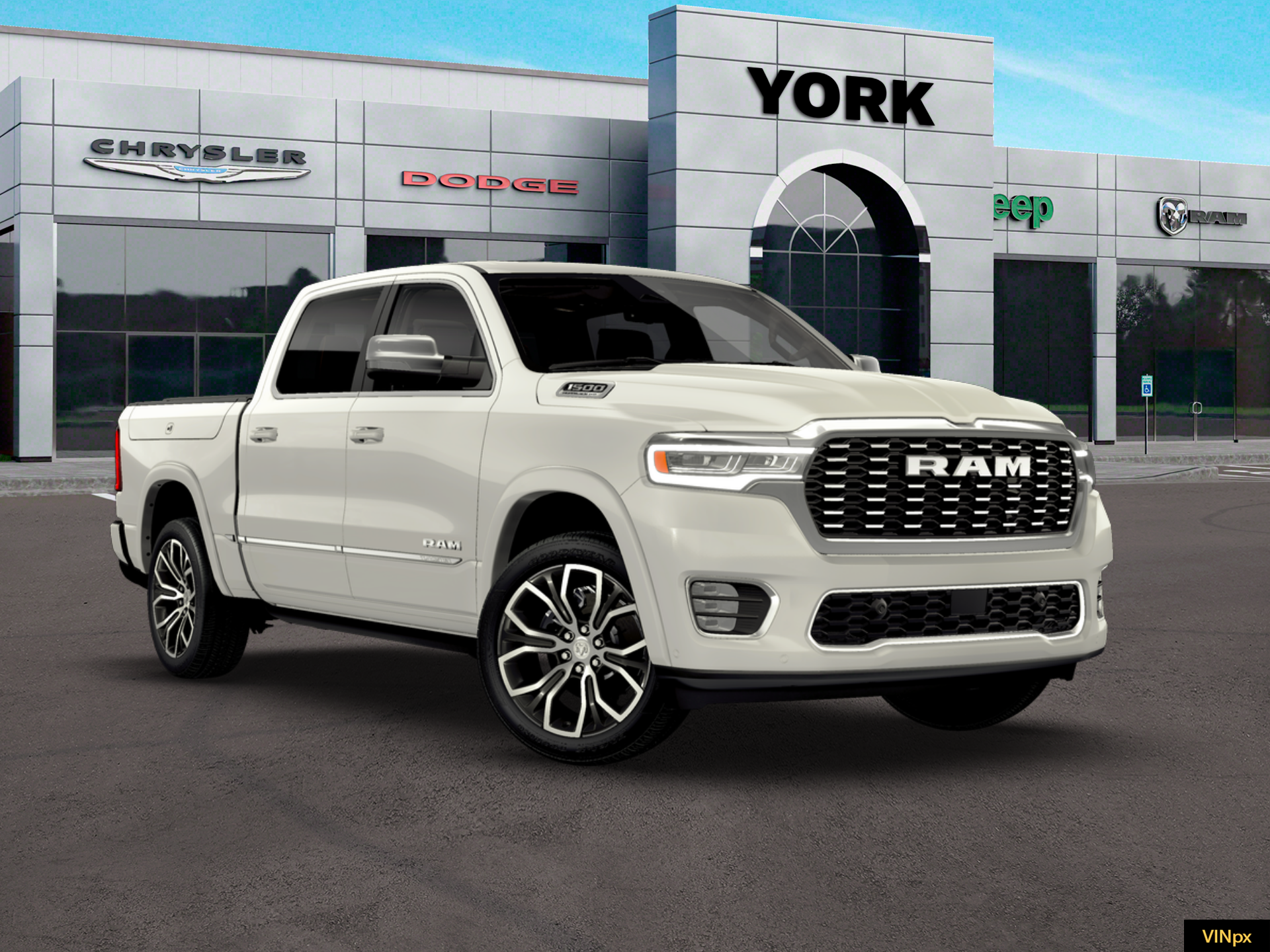 New 2026 Ivory White Tri-Coat Pearl-Coat Exterior Paint RAM Tungsten image 23