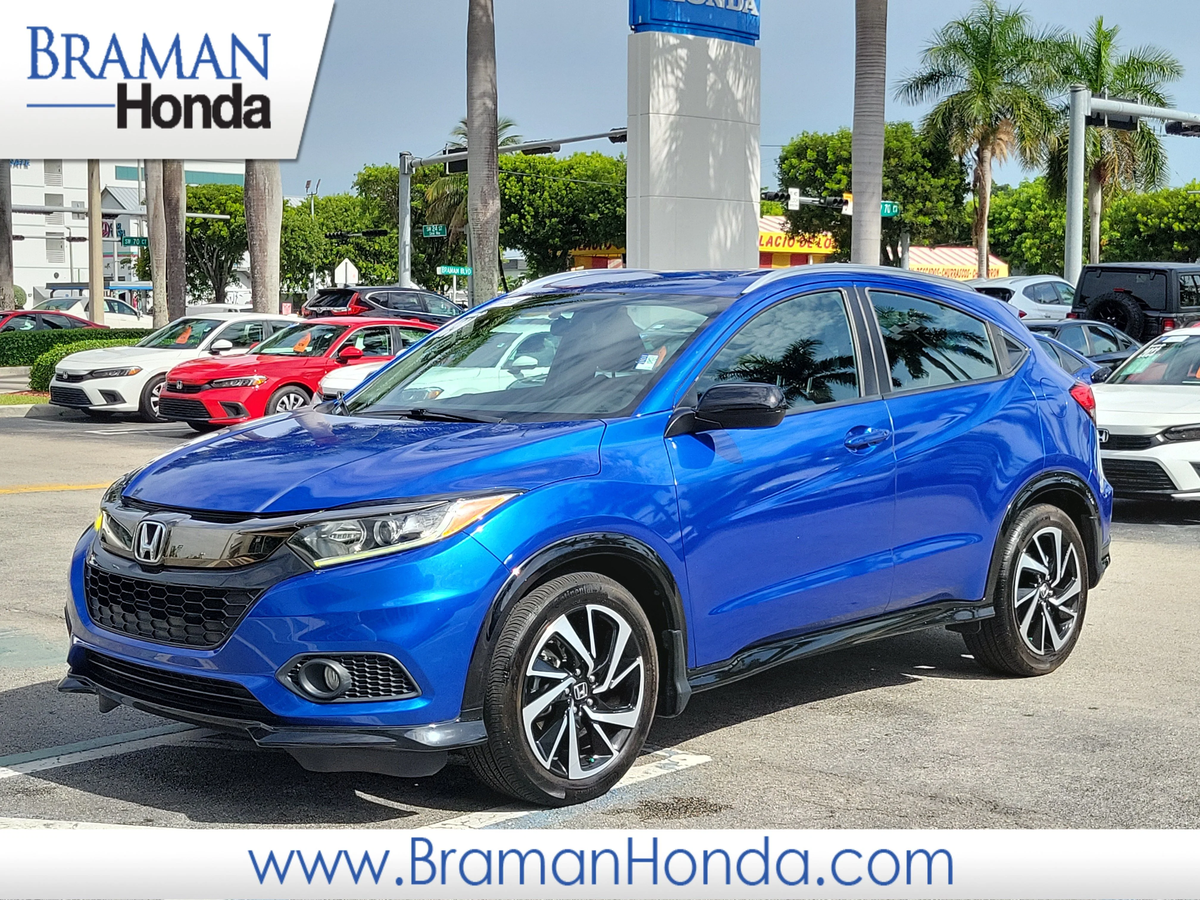 Certified Used 2020 Blue Honda Sport image 1