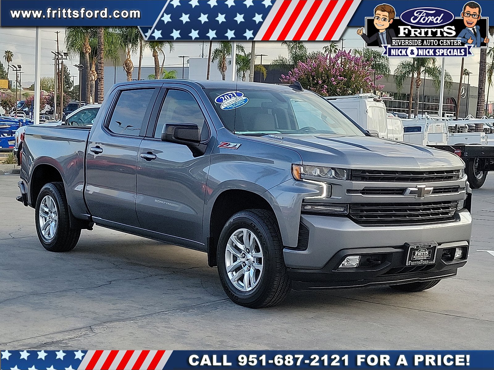 Certified Used 2021 Steel Metallic Chevrolet 4WD Crew Cab Short Bed RST image 20