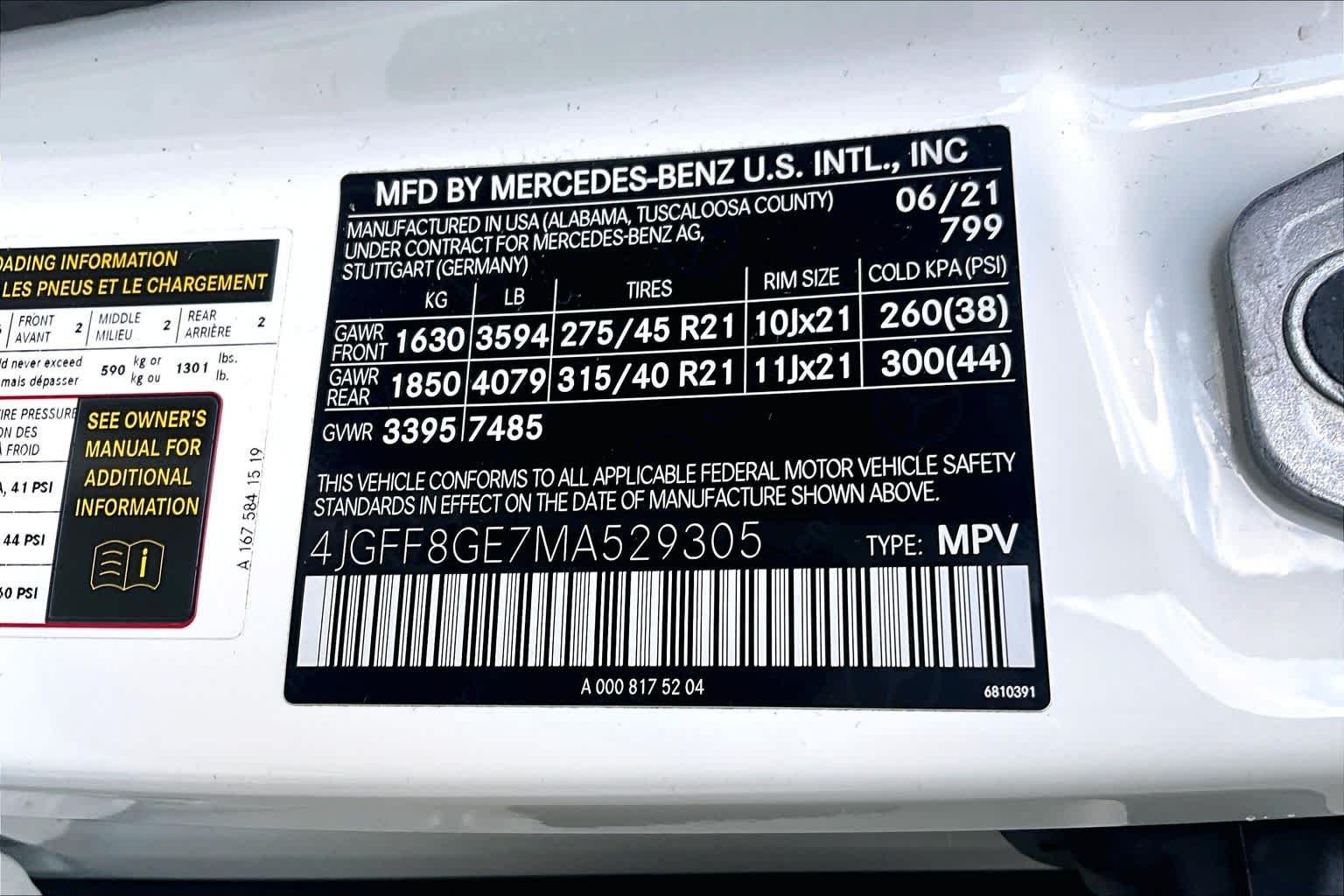 Used 2021 designo Diamond White Metallic Mercedes-Benz GLS 580 image 34