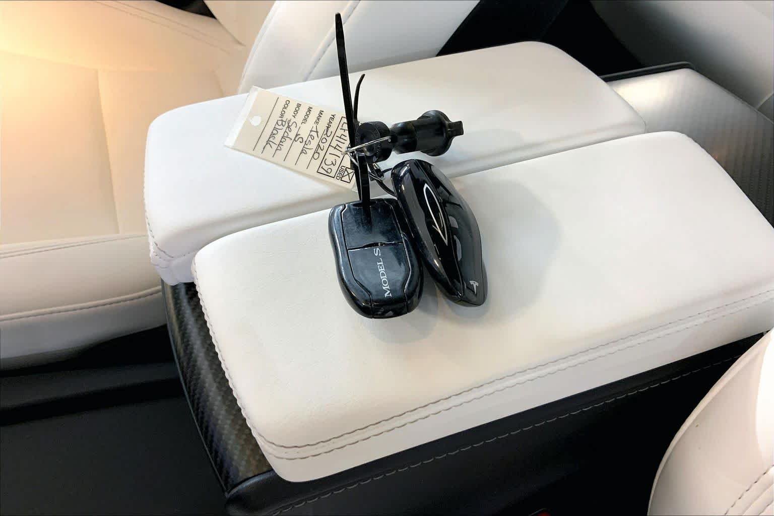 Used 2020 Solid Black Tesla Performance image 14