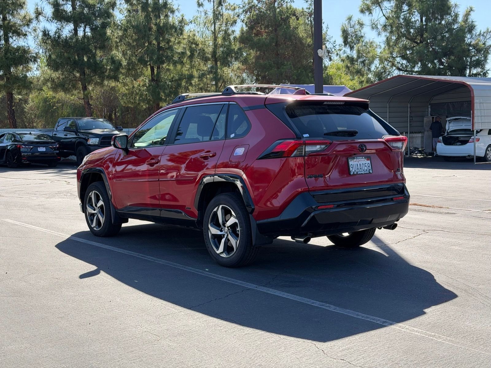 Certified Used 2025 Red Toyota SE image 3