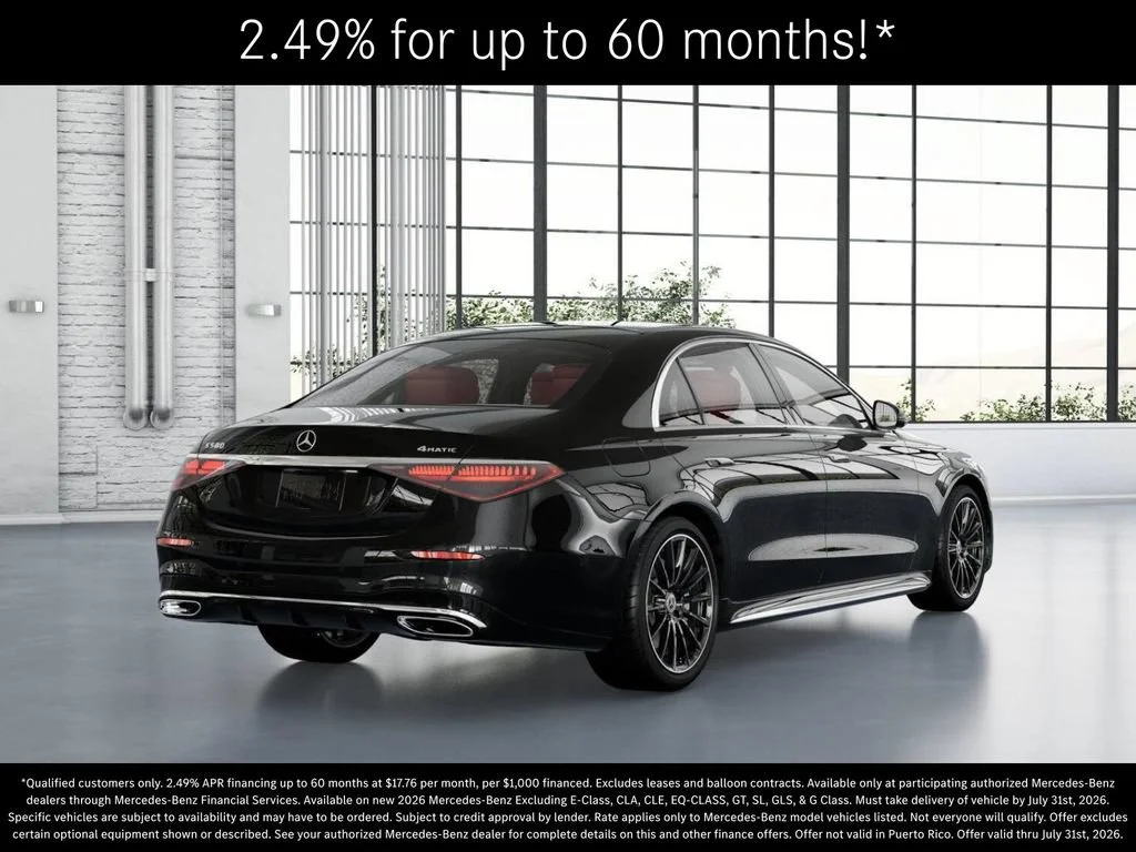 New 2026 Obsidian Black Metallic Mercedes-Benz S 580 image 64