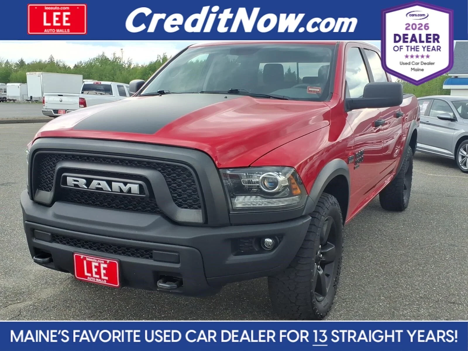 Used 2020 Flame Red Clearcoat Ram Warlock image 1