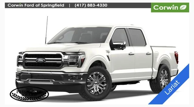 New 2026 Star White Metallic Tri-Coat Ford Lariat® image 1