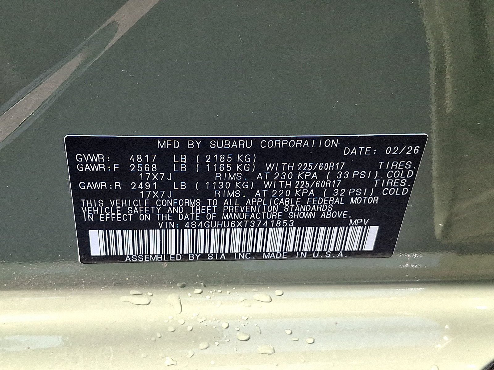 Used 2026 Alpine Green Subaru Wilderness image 27