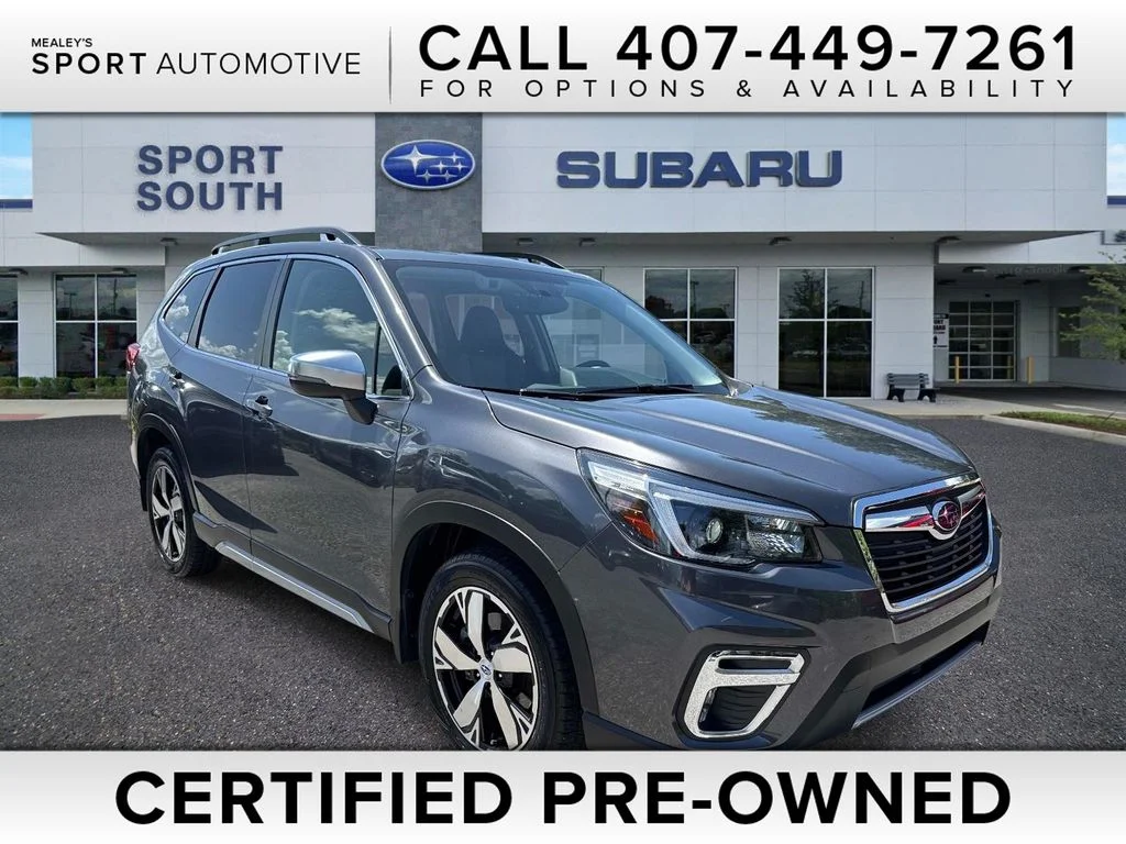 Certified Used 2021 Gray Subaru Touring image 1