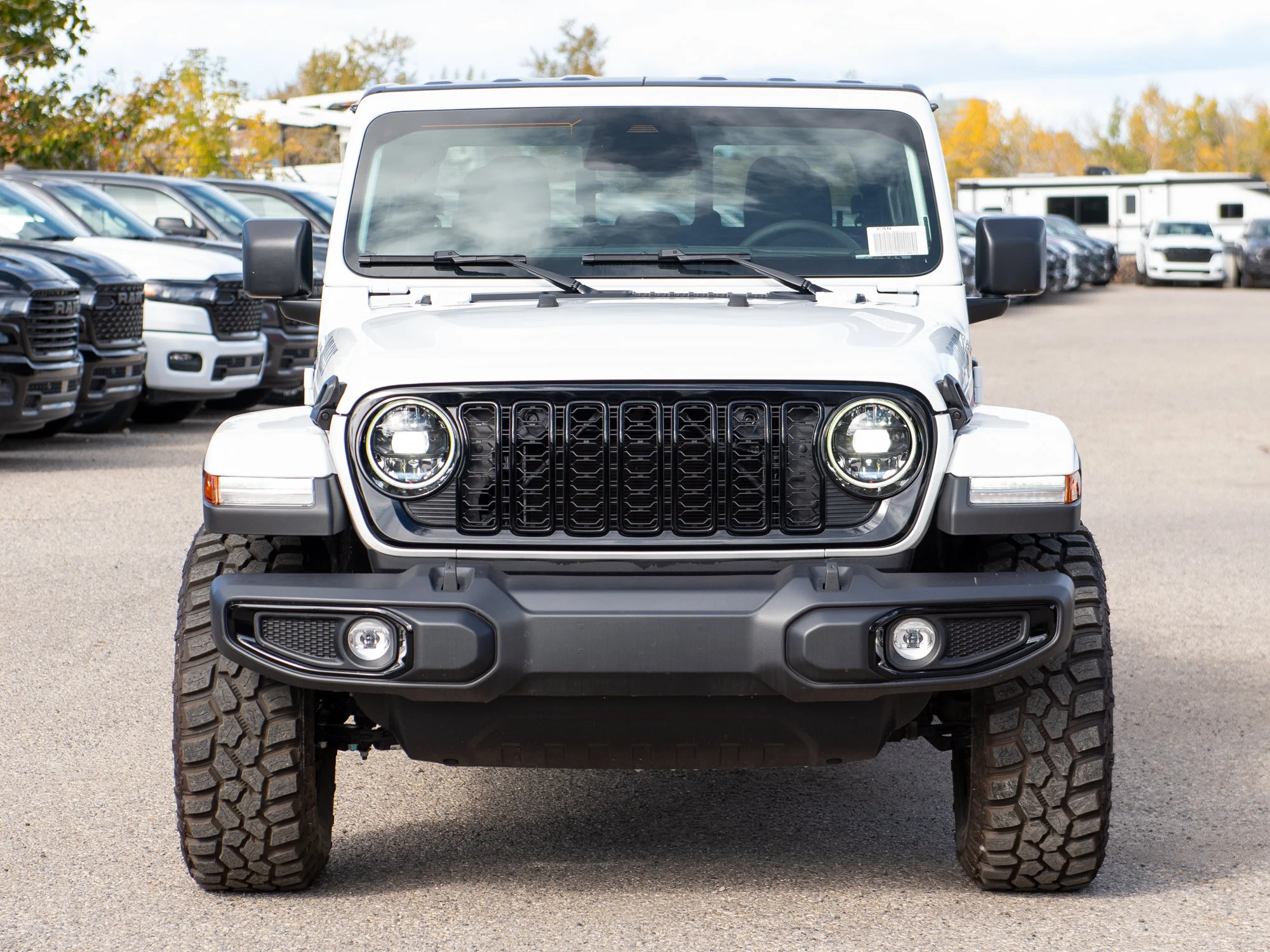 New 2026 White Jeep Willys* 4x4, Black Rhino Wheels, 33 Inch Tires image 10