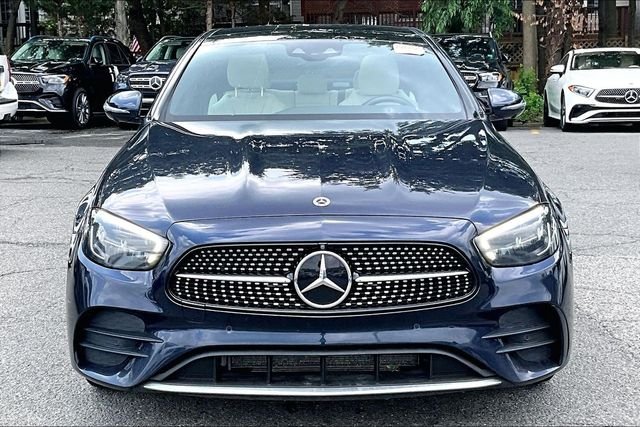 Certified Used 2022 Blue Mercedes-Benz E 350 image 2