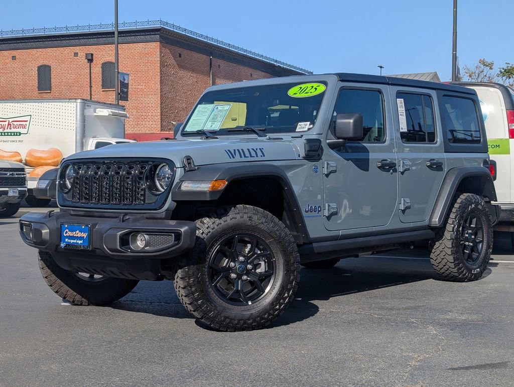 Used 2025 Jeep Wrangler 4xe Willys 4XE with VIN 1C4RJXN65SW578637 for sale in Mesa, AZ