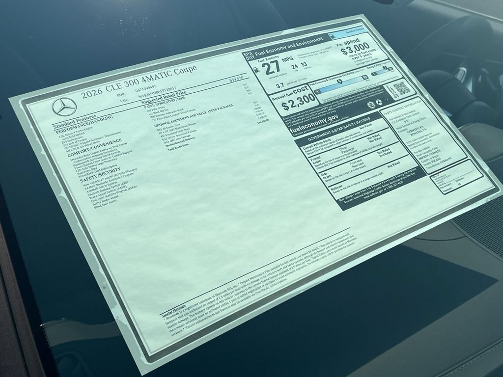 New 2026 Polar White Mercedes-Benz CLE 300 image 68