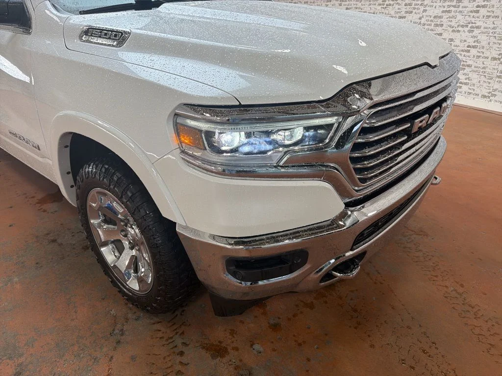 Used 2022 Ivory White Tri-Coat Pearlcoat Ram Laramie Longhorn image 9