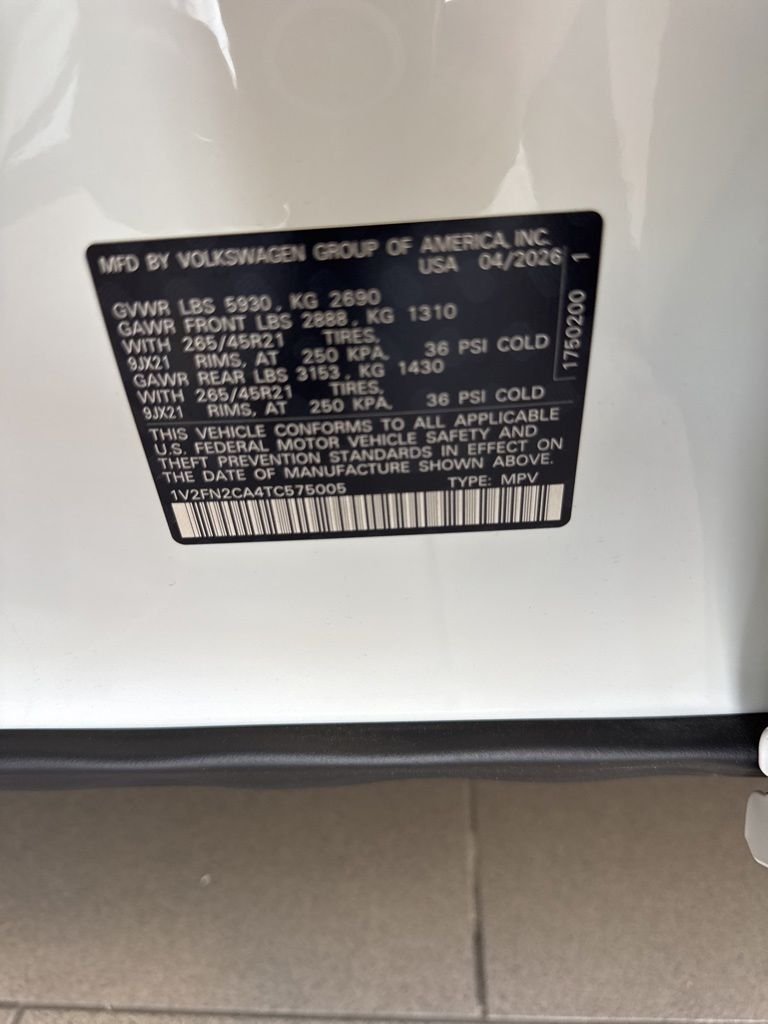 New 2026 White/off-white Volkswagen SEL Premium R-Line image 16