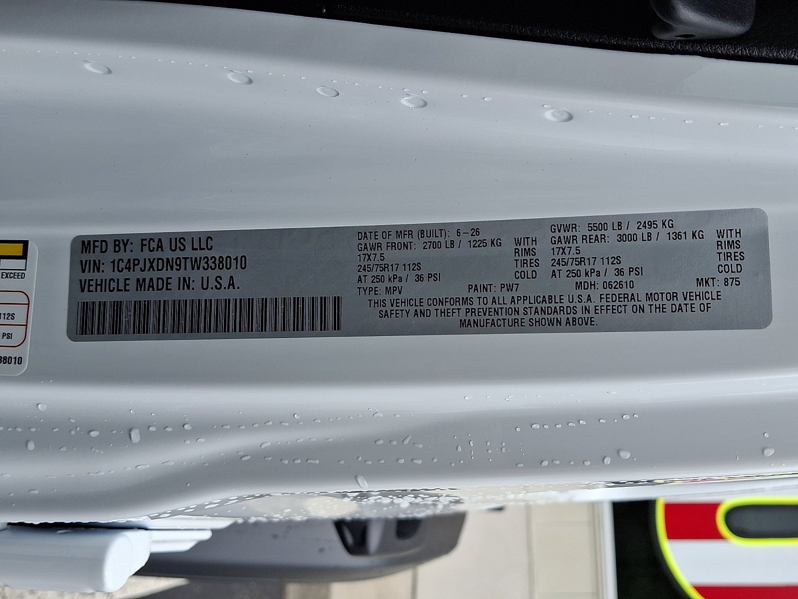 New 2026 Bright White Clear-Coat Exterior Paint Jeep Sport S image 16
