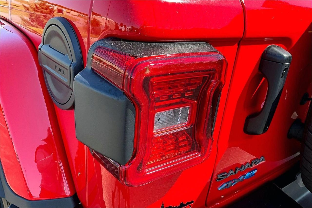 Used 2025 Firecracker Red Clearcoat Jeep Sahara 4xe image 25