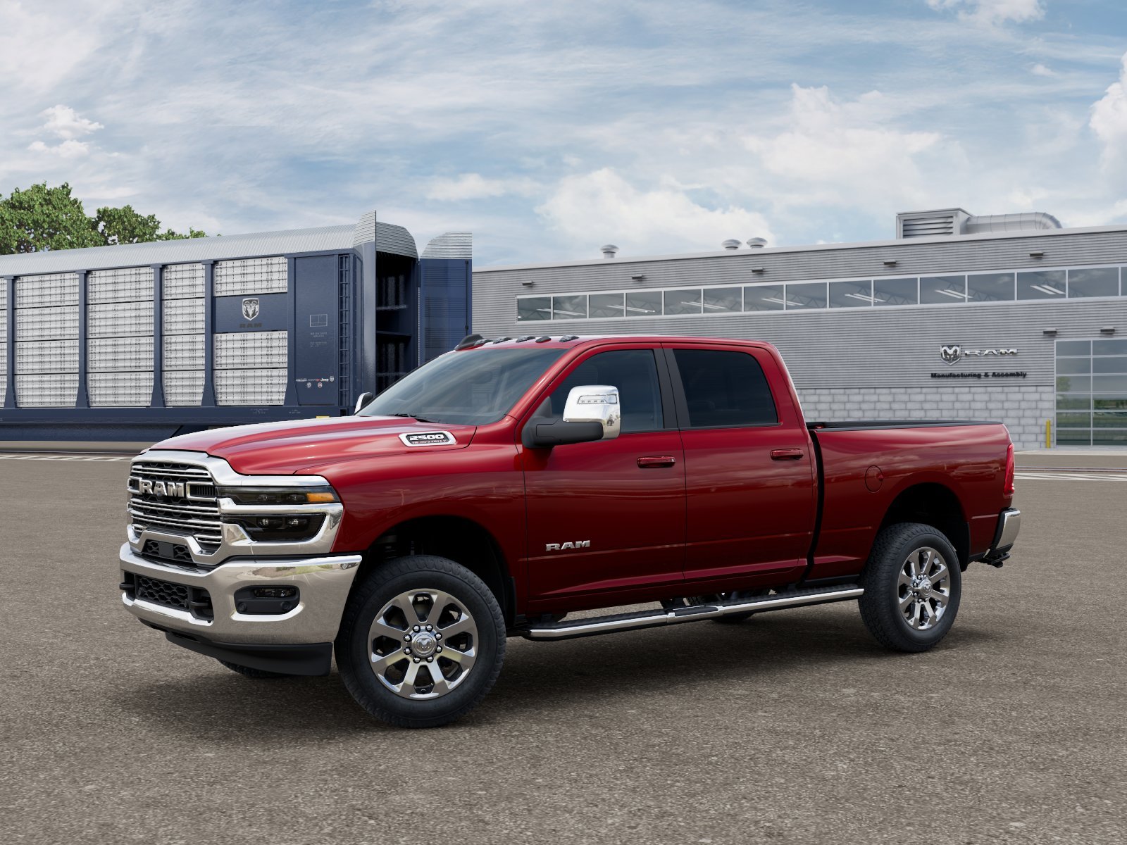 New 2026 Molten Red Pearl-Coat Exterior Paint RAM LARAMIE image 1