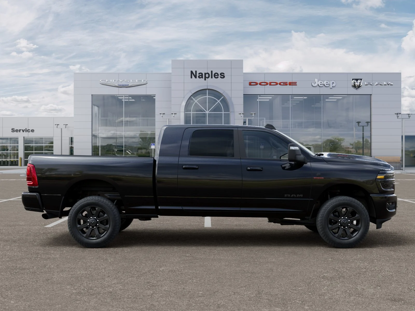 New 2026 Diamond Black Crystal Pearl-Coat Exterior Paint RAM Laramie image 47