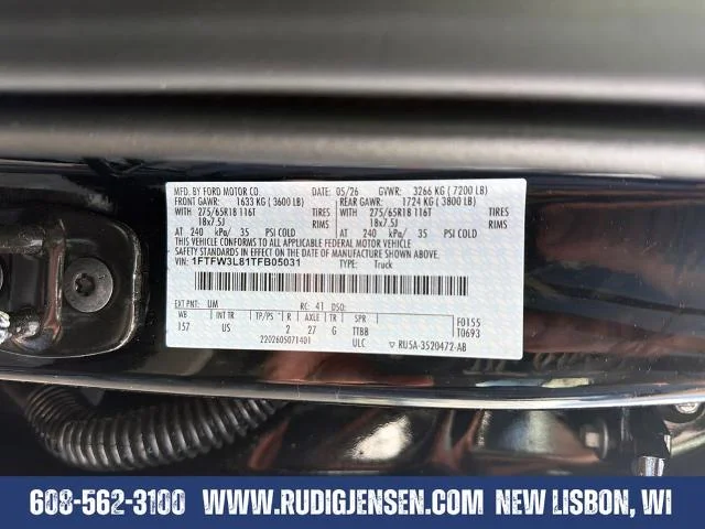 New 2026 Agate Black Metallic Ford XLT image 65