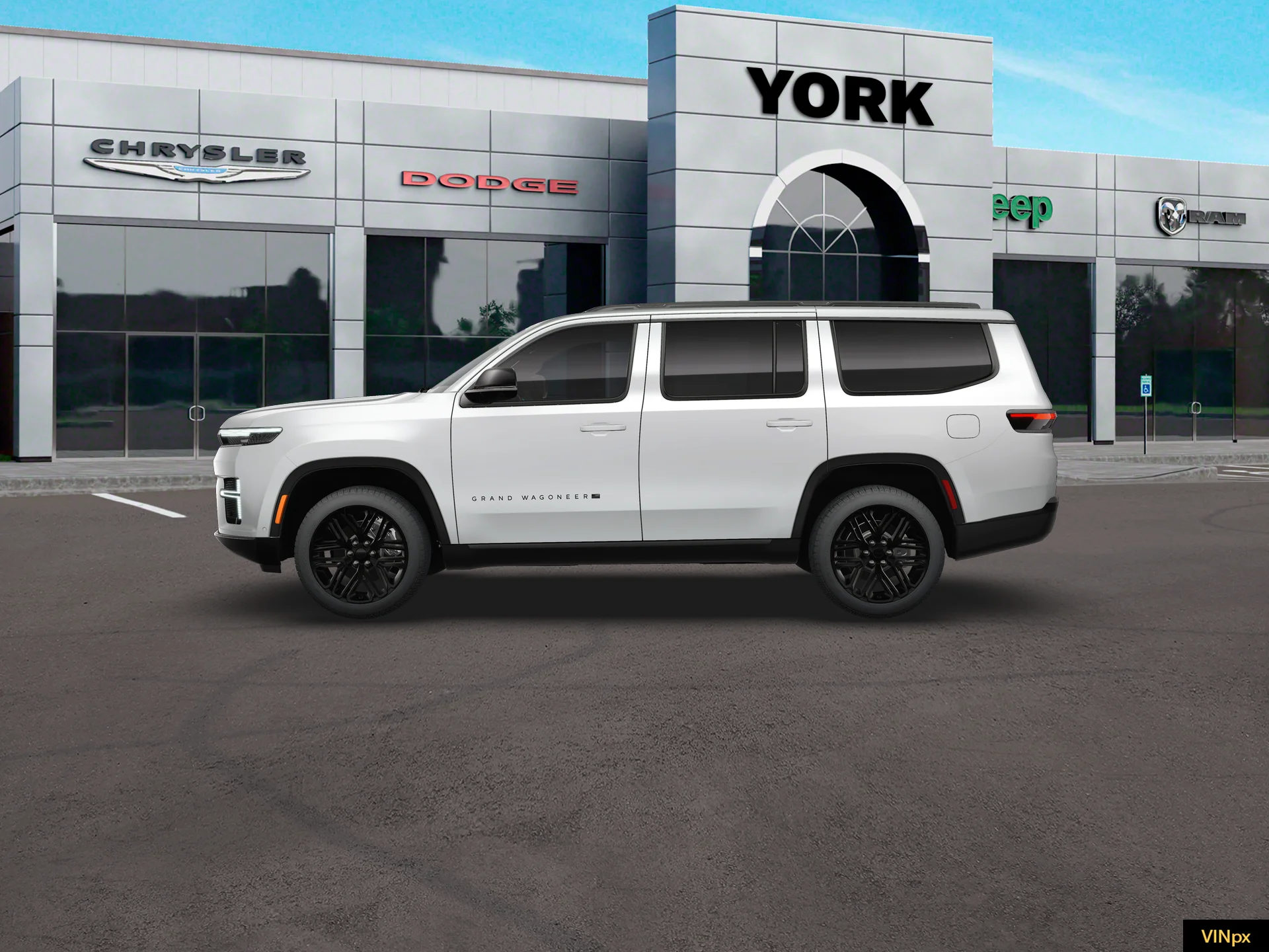 New 2026 Bright White Clear-Coat Exterior Paint Jeep Grand Wagoneer image 15