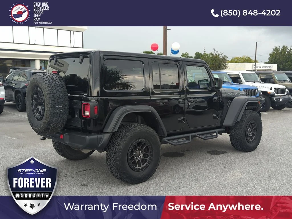 Used 2022 Black Jeep Unlimited High Tide image 6