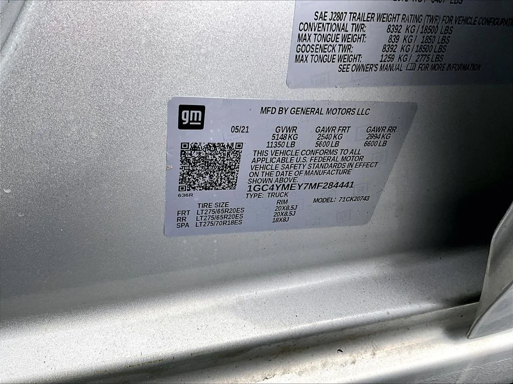 Used 2021 Silver Chevrolet Custom image 32