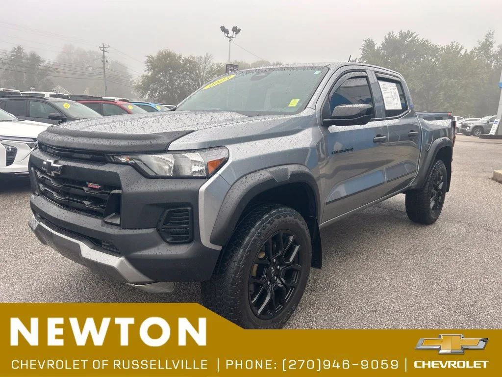 Used 2023 STERLING GRAY METALLIC Chevrolet 4WD Trail Boss image 3