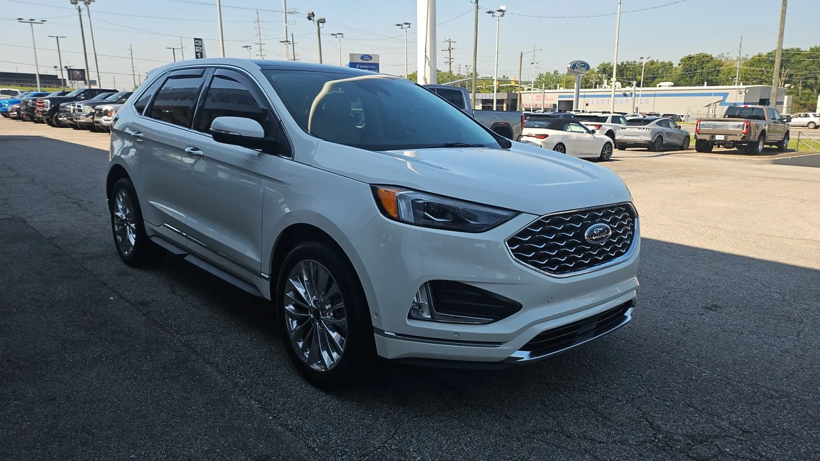 Used 2024 White Ford 2024 FORD EDGE TITANIUM 4DR SUV 112.2 WB AWD image 6