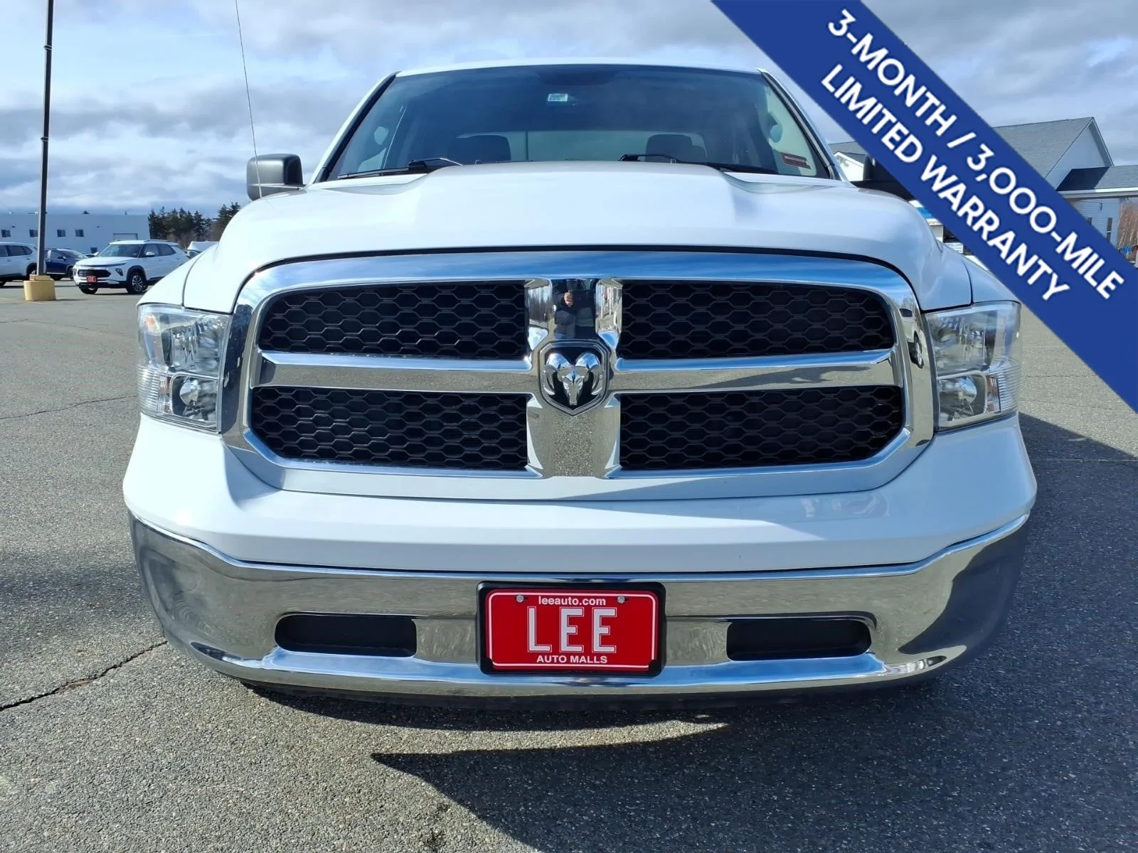 Used 2024 Bright White Clearcoat Ram SLT image 2