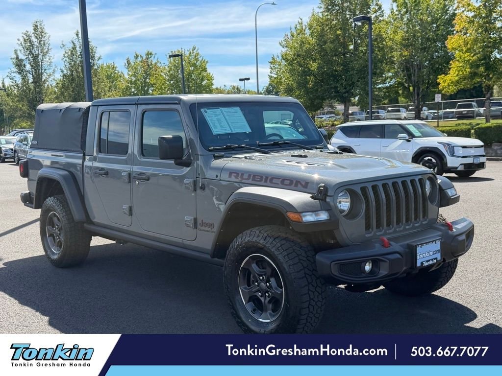 Used 2022 Sting-Gray Clearcoat Jeep Rubicon image 1