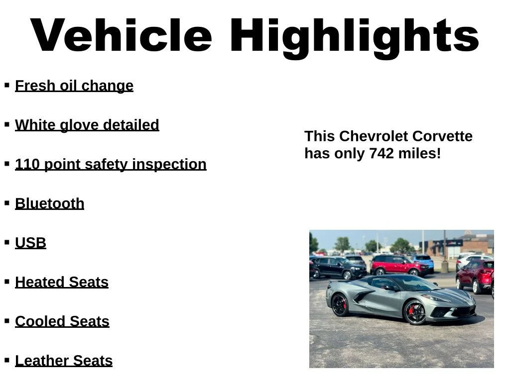 Used 2024 Gray Chevrolet Stingray image 43