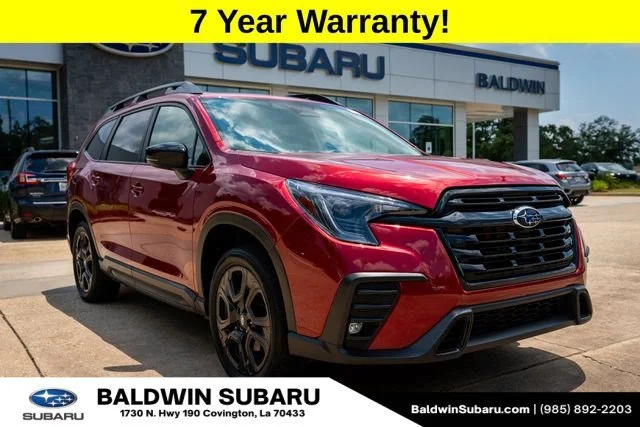 Certified Used 2025 Crimson Red Pearl Subaru Onyx Edition image 1