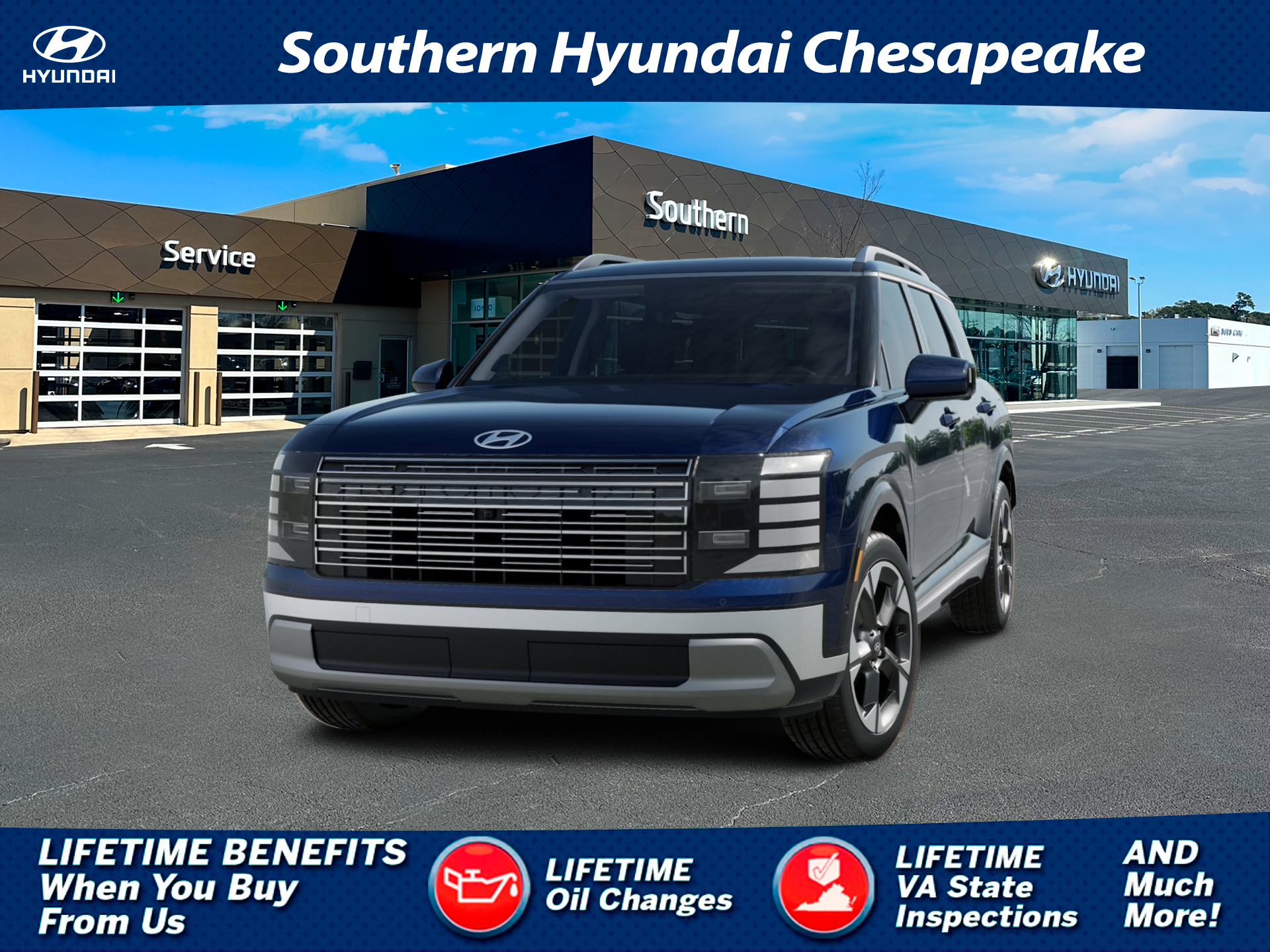 New 2026 Blue Hyundai Limited FWD image 1
