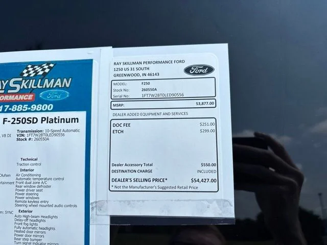 Certified Used 2020 Black Ford Platinum image 2