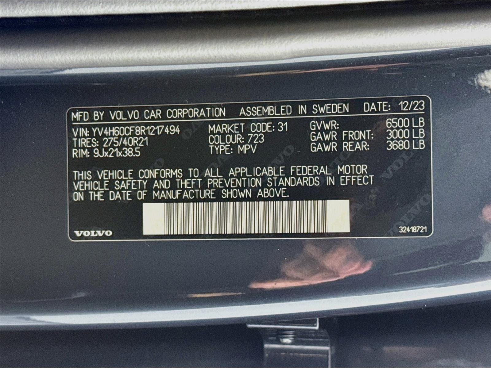 Used 2024 Denim Blue Metallic Volvo Ultimate Bright Theme image 34