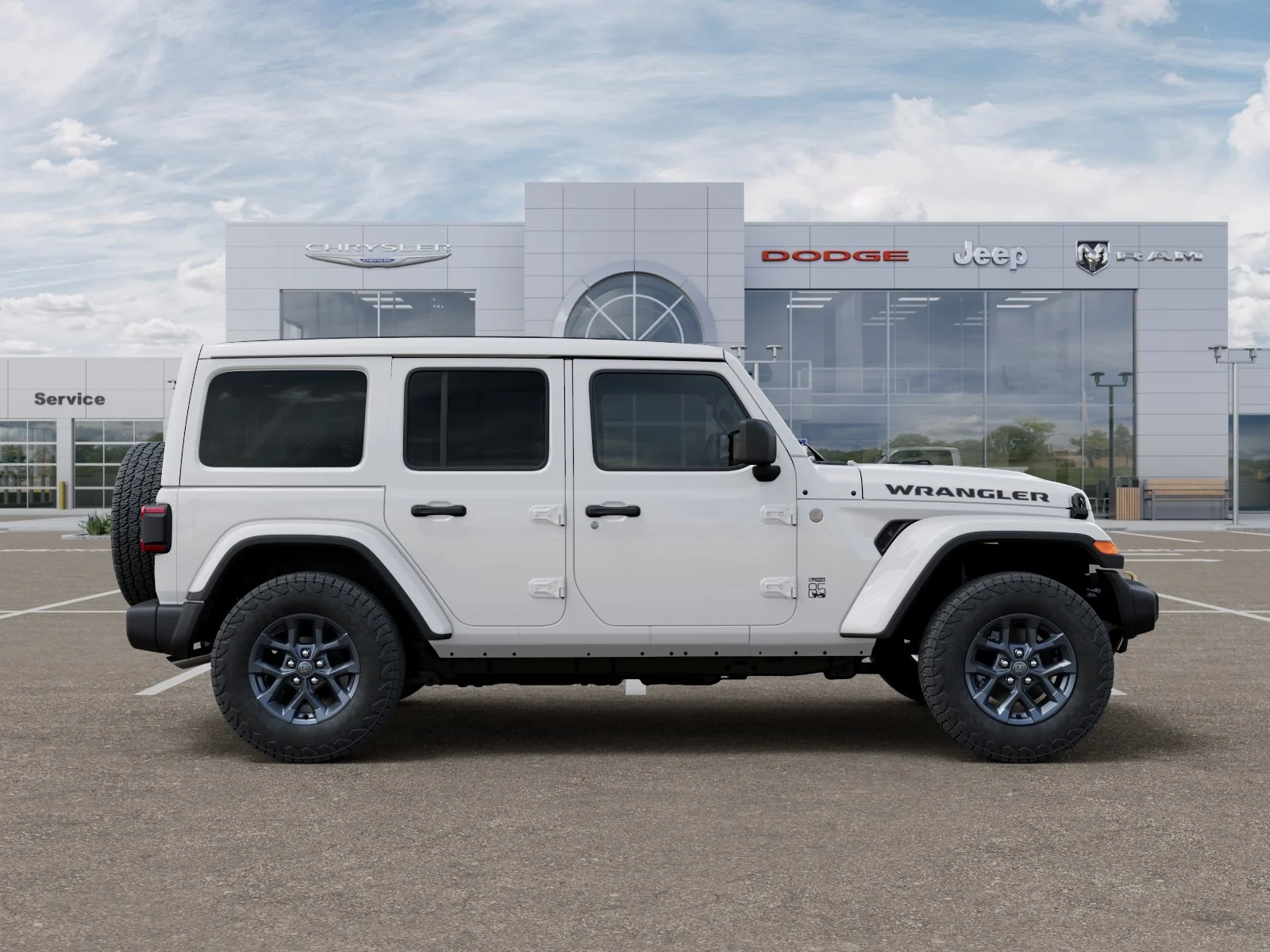 New 2026 Bright White Clear-Coat Exterior Paint Jeep 85th Anniversary Edition image 49