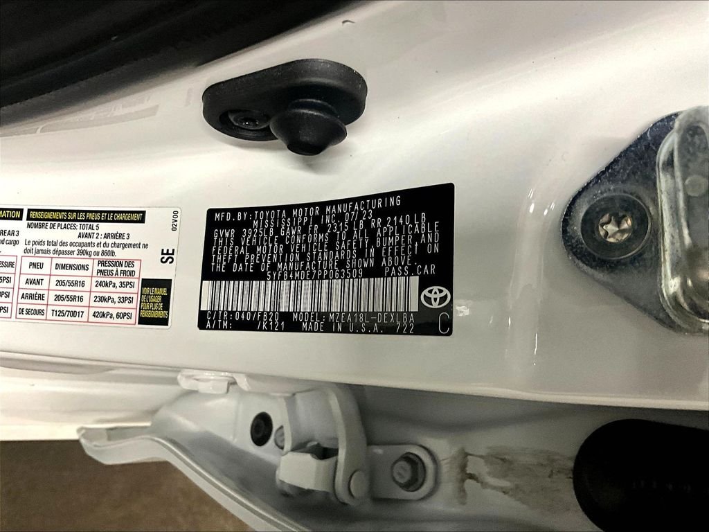 Certified Used 2023 Ice Toyota LE image 33