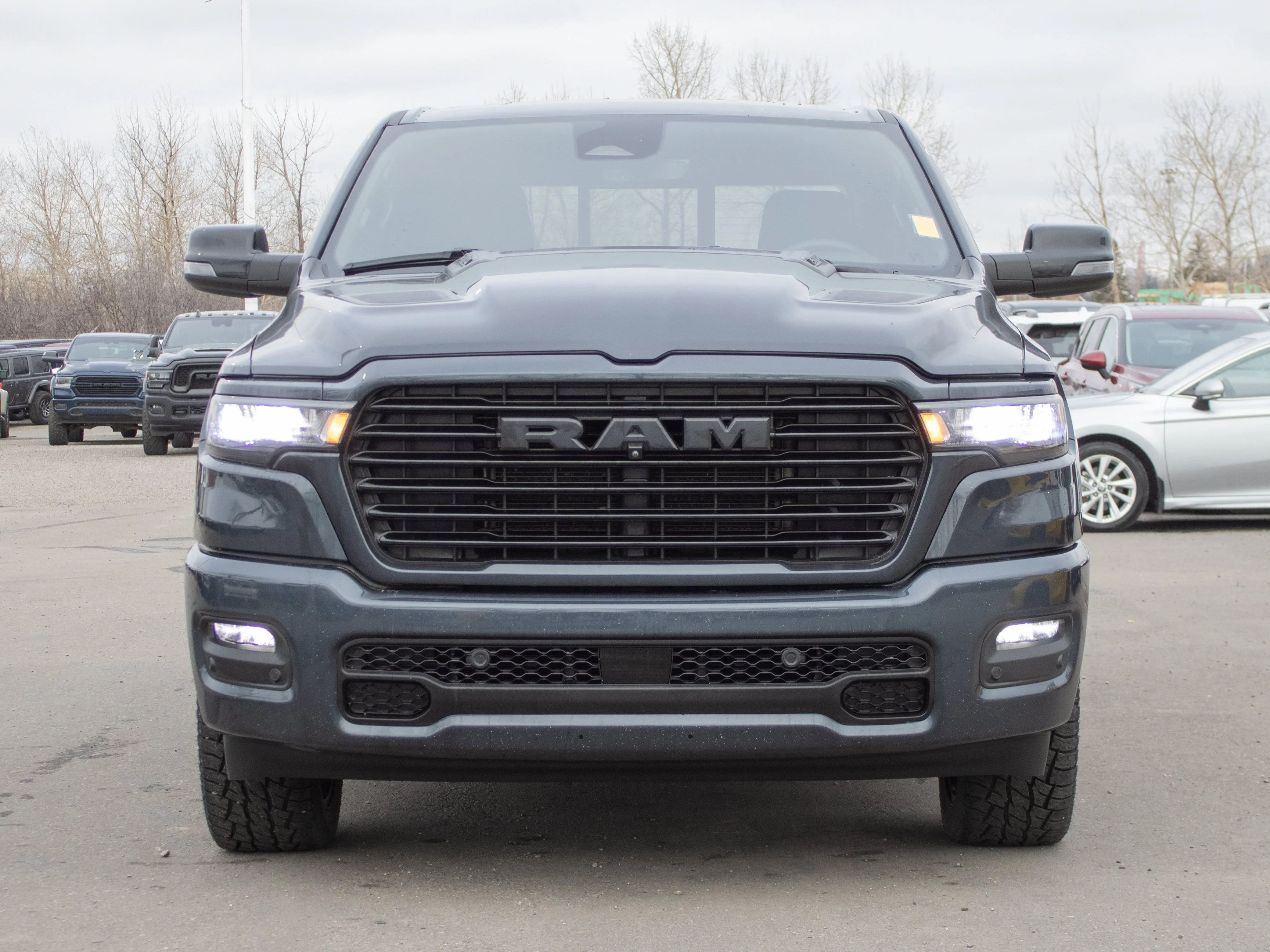 Used 2025 Blue RAM Sport* Crew Cab 4x4, Heated Seats & Wheel, 3.92 Rear Axle Ratio, Tonneau Cover image 8
