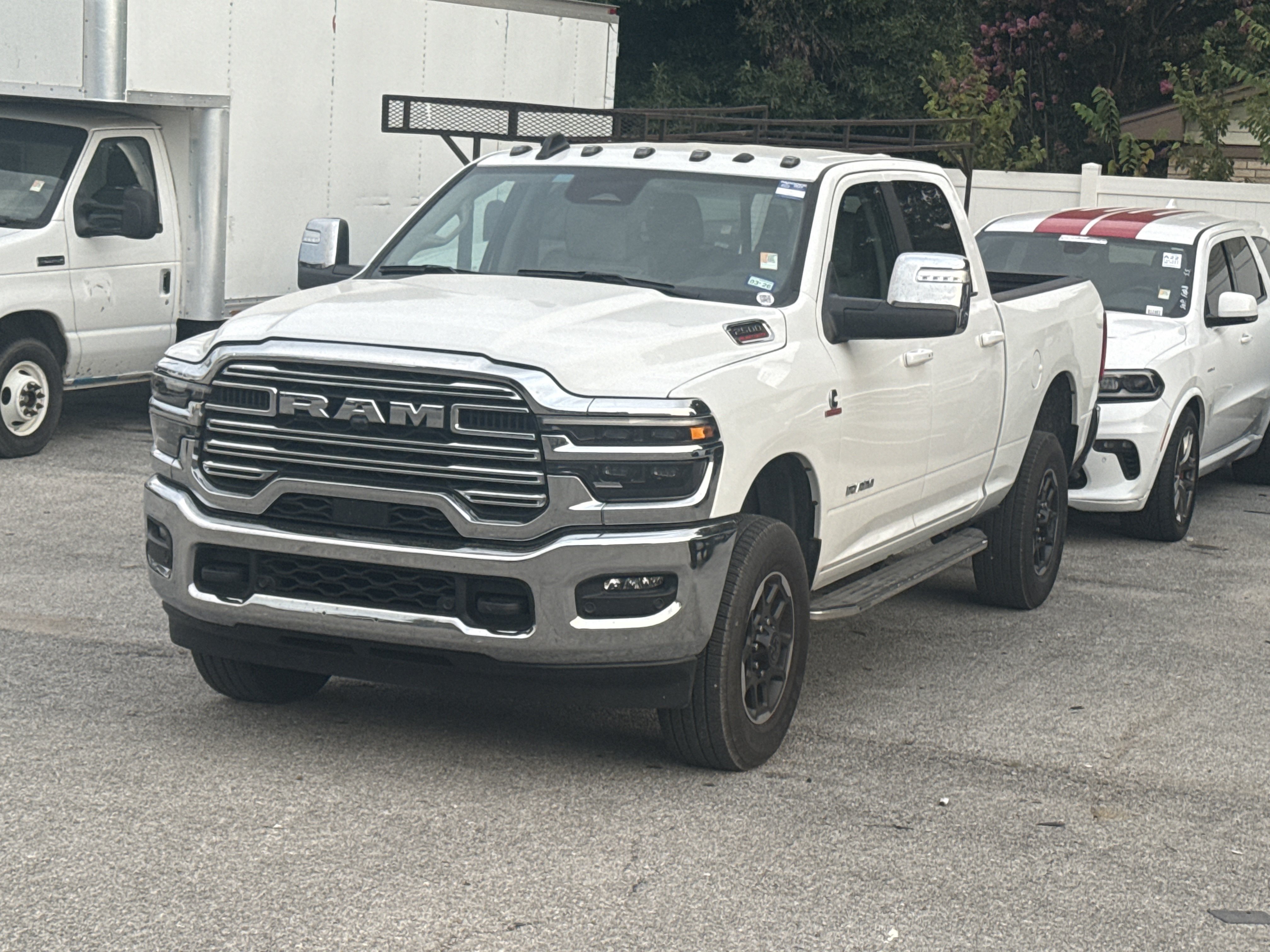 Used 2025 Bright White Clearcoat Ram Laramie image 3