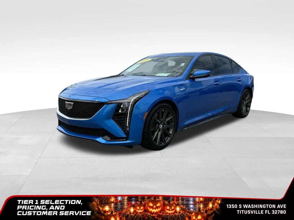 Used 2025 Coastal Blue Metallic Cadillac V-Series image 2