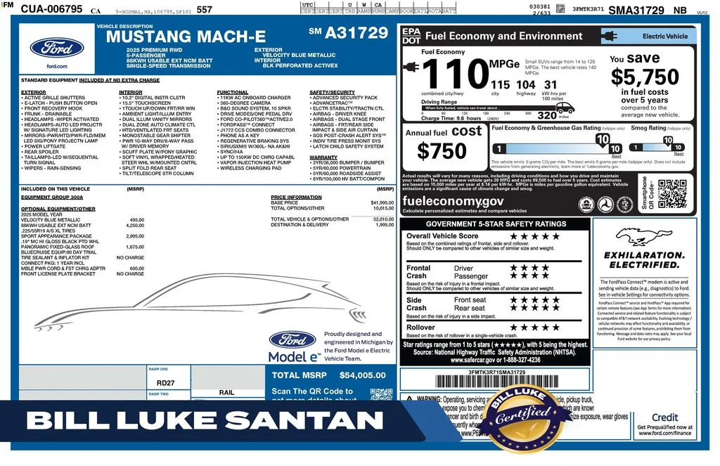 2025 Ford Mustang-Mach-e Premium's photo