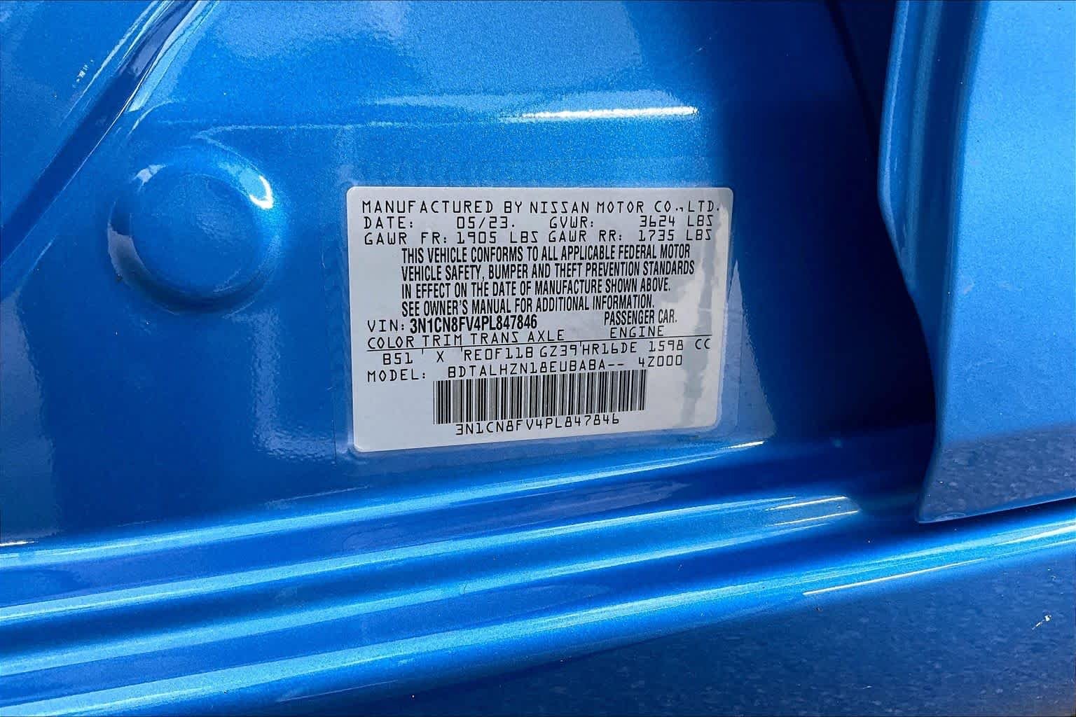 Certified Used 2023 Electric Blue Metallic Nissan SR image 33