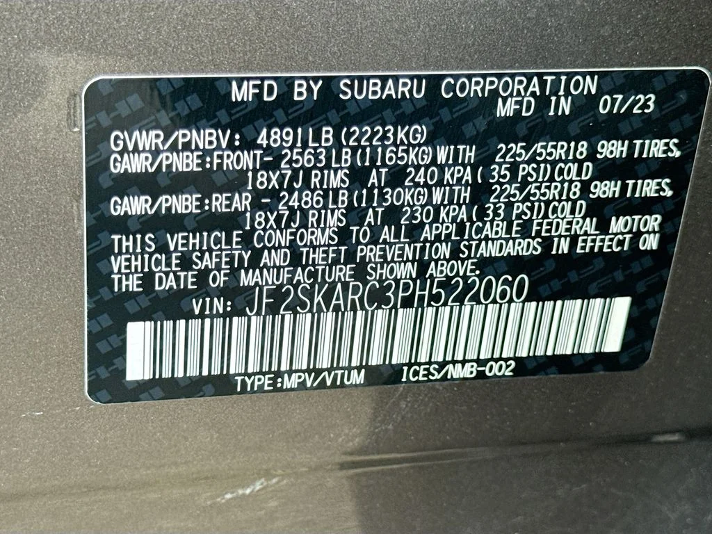 Certified Used 2023 Brown Subaru Touring image 42