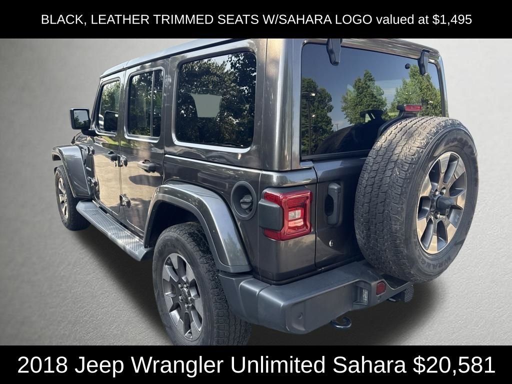 Used 2018 Crystal Metallic Jeep Unlimited Sahara image 5