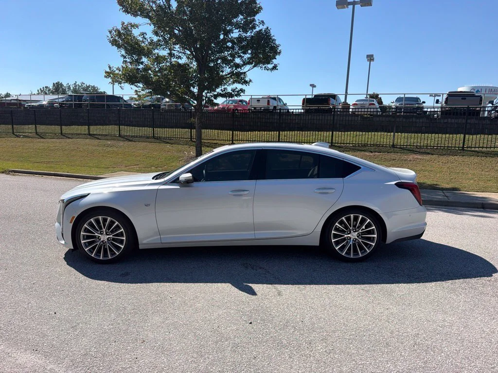 Used 2025 Crystal White Tricoat Cadillac Premium Luxury image 2