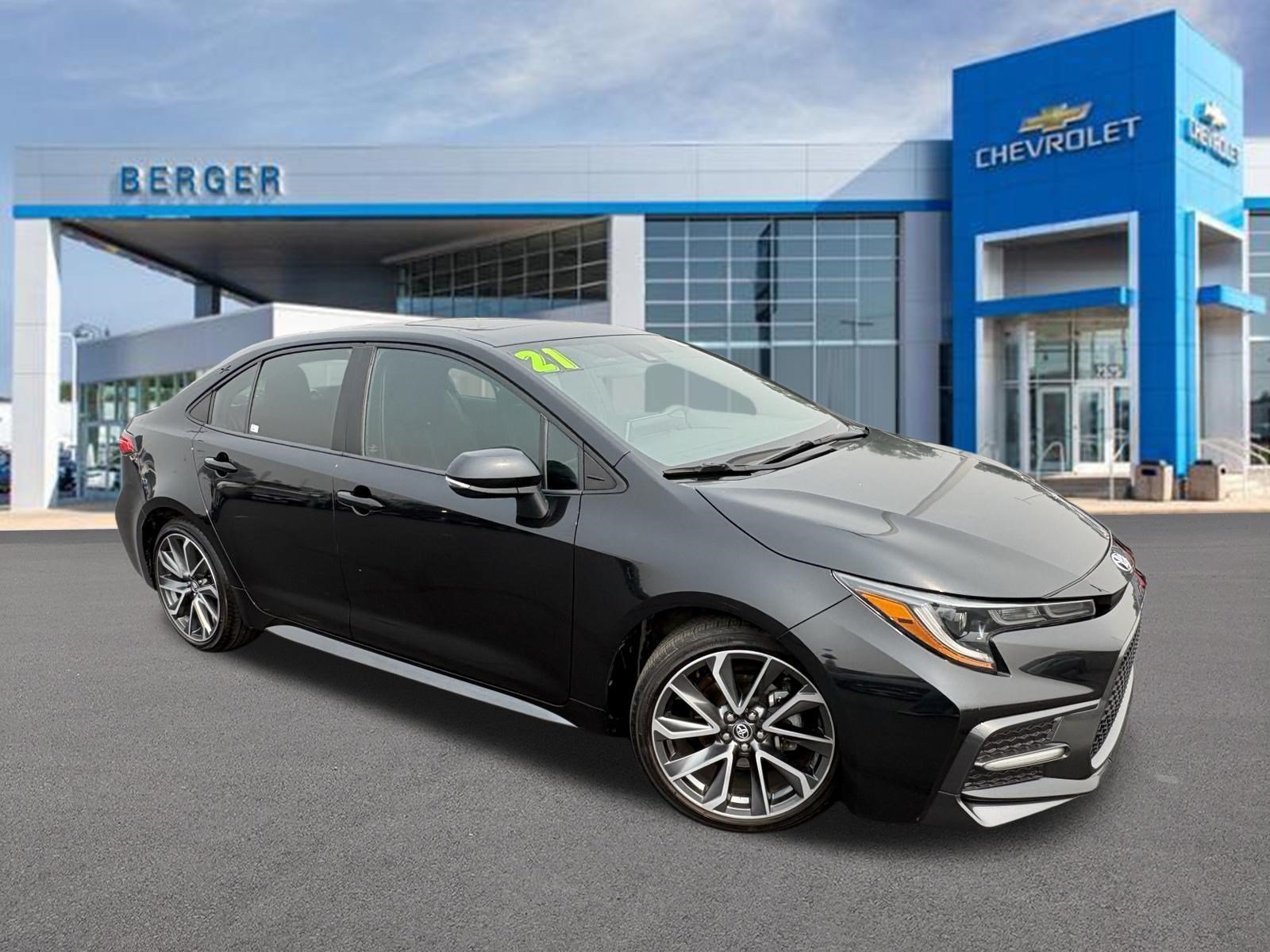 Used 2021 Black Toyota SE image 1