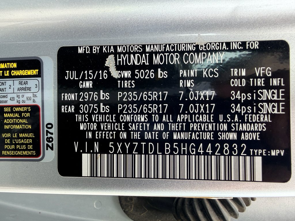 Used 2017 Sparkling Silver Hyundai 2.4L image 13