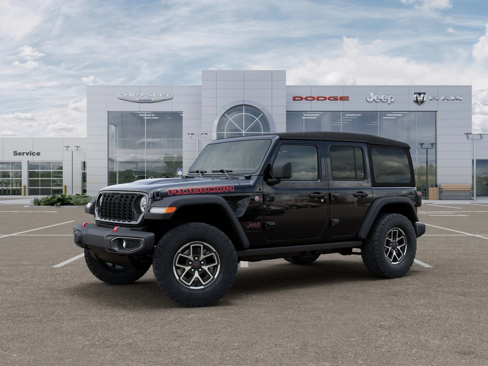 New 2025 Black Clear-Coat Exterior Paint Jeep Rubicon image 29