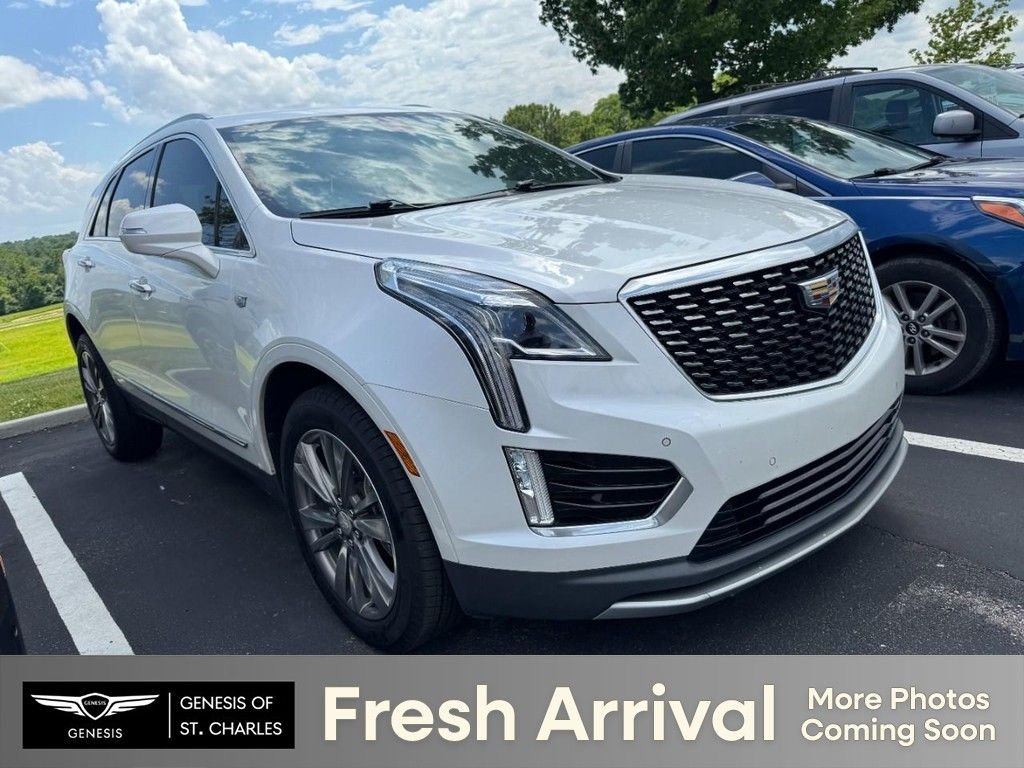 Used 2021 Crystal White Tricoat Cadillac Premium Luxury image 1