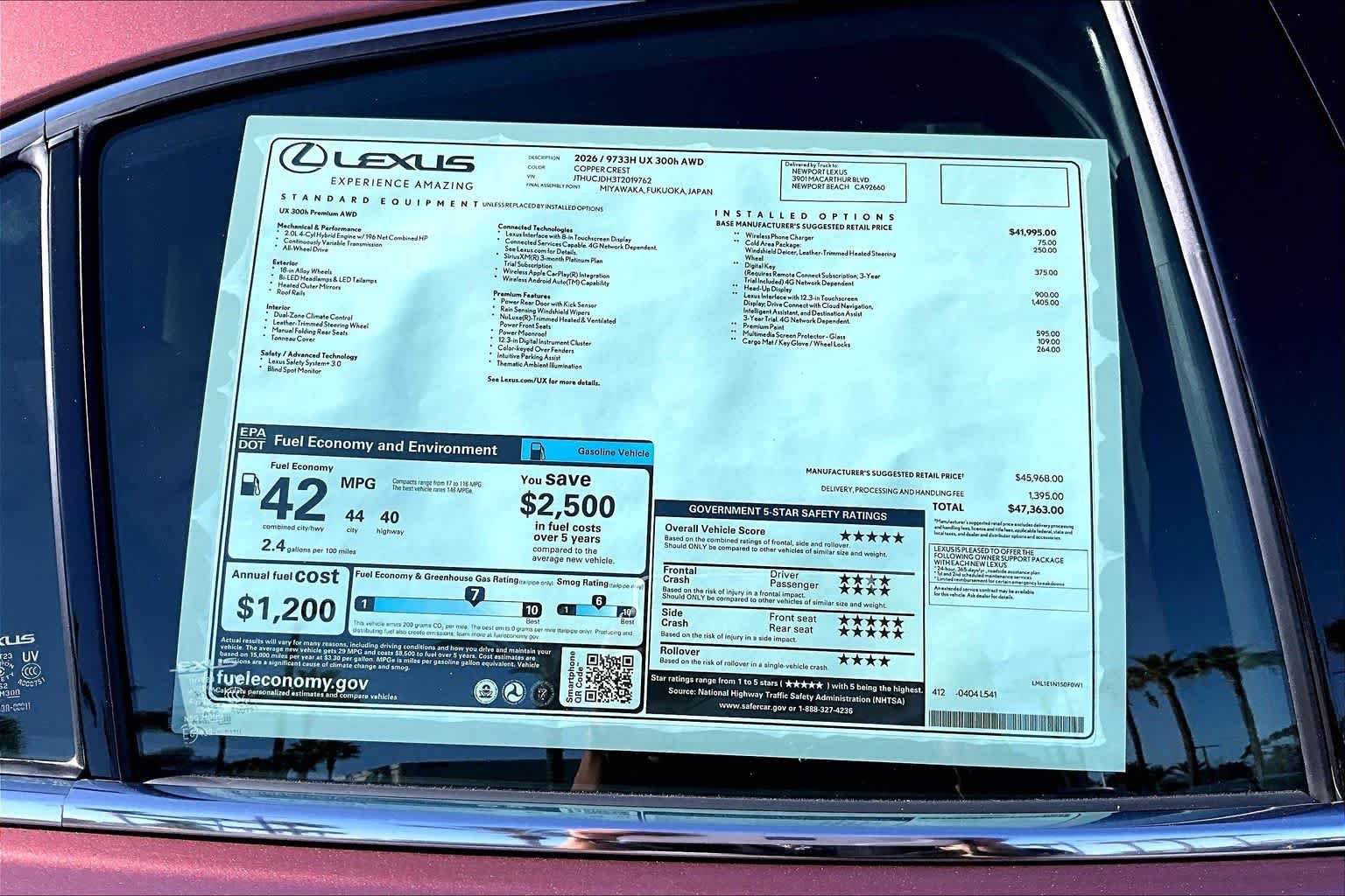 New 2026 Copper Crest Lexus Premium image 22