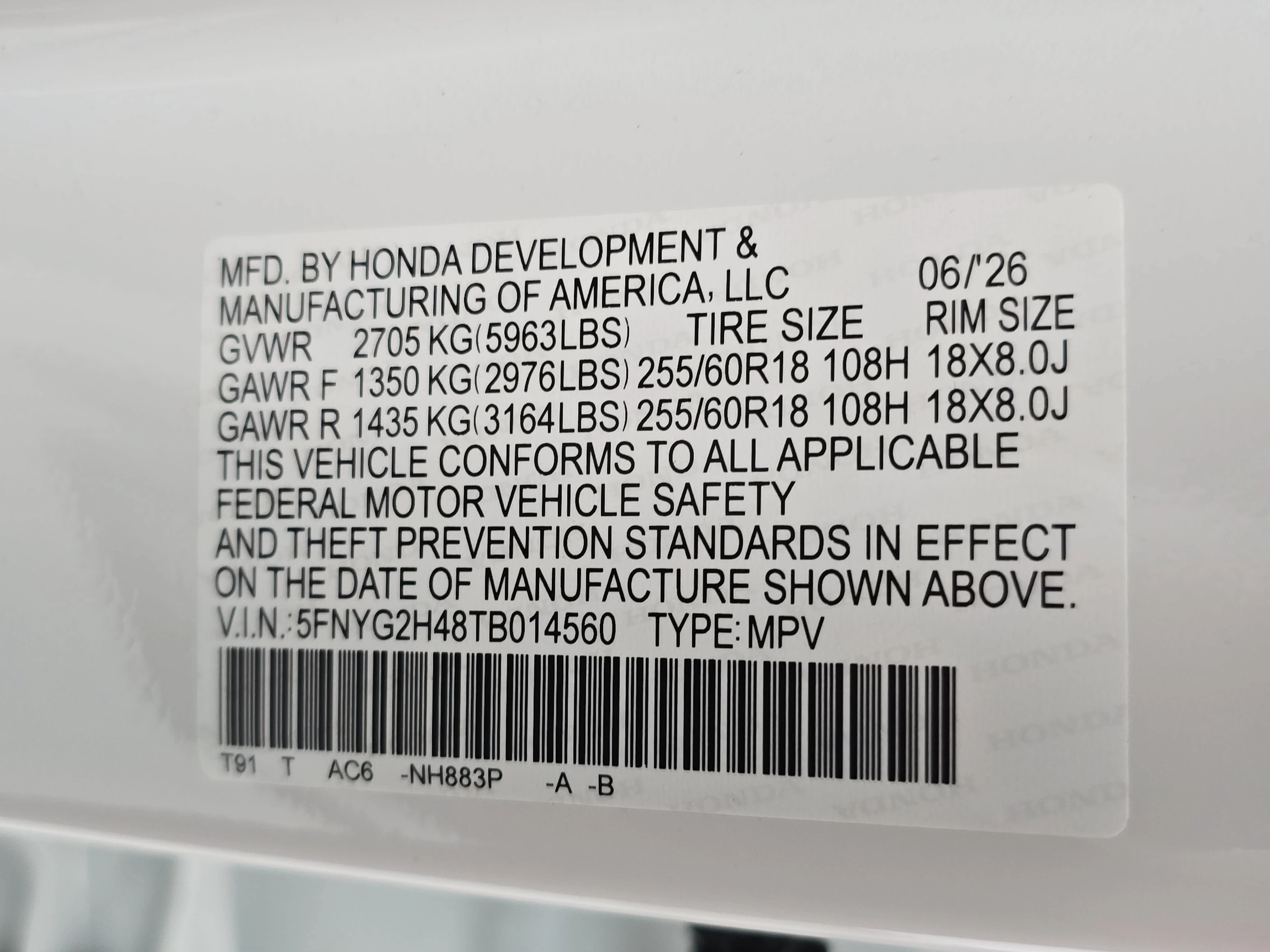 New 2026 Platinum White Pearl Honda EX-L image 36